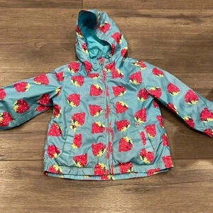 [2-3Y]NEXT  Strawberry Print Rain Windbreaker